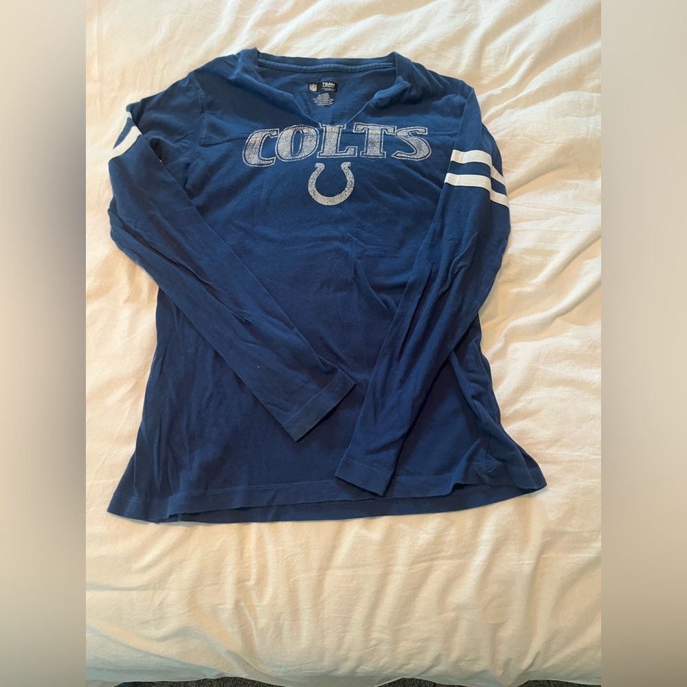NFL Women's Navy Blue Team Apparel Shirt